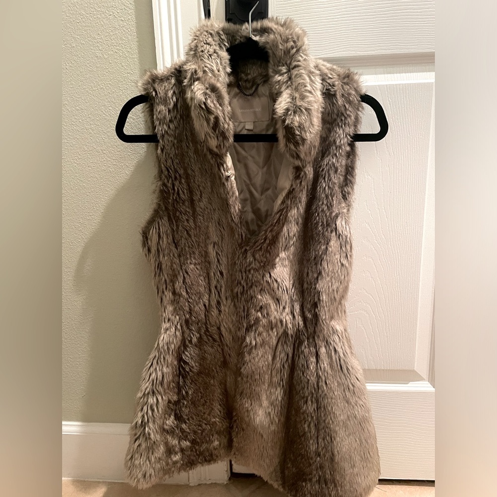 Faux Fur Banana Republic Vest